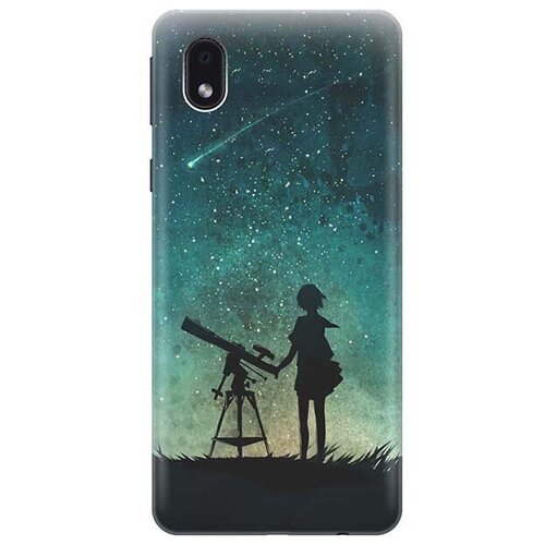 фото Ультратонкий силиконовый чехол-накладка для samsung galaxy a01 core с принтом "загадай желание" gosso