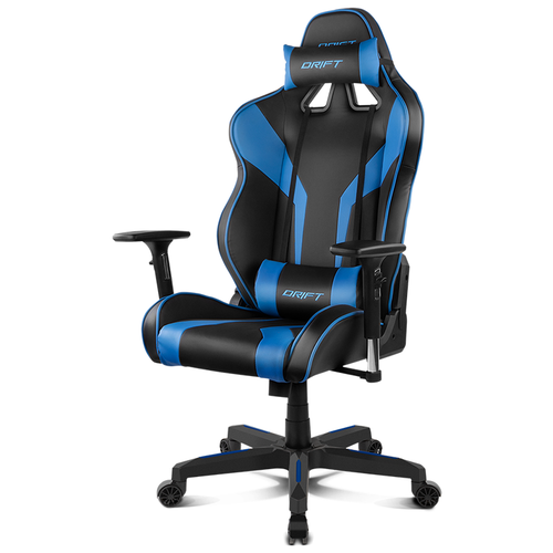 фото Компьютерное кресло drift dr111 игровое, обивка: искусственная кожа, цвет: черно-синий