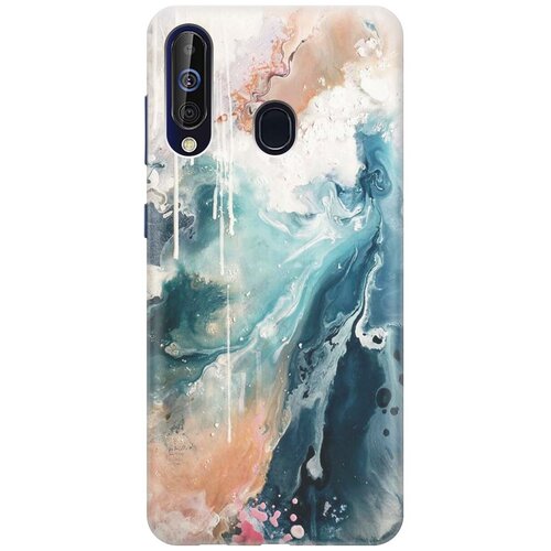 фото Re:pa накладка transparent для samsung galaxy a60 / m40 с принтом "брызги красок"