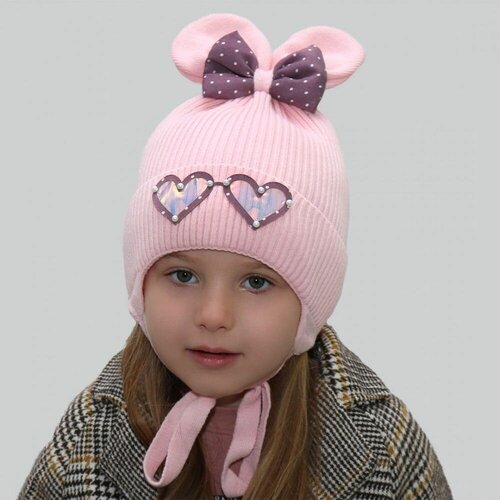 фото Шапка marsel, размер 48-50, розовый