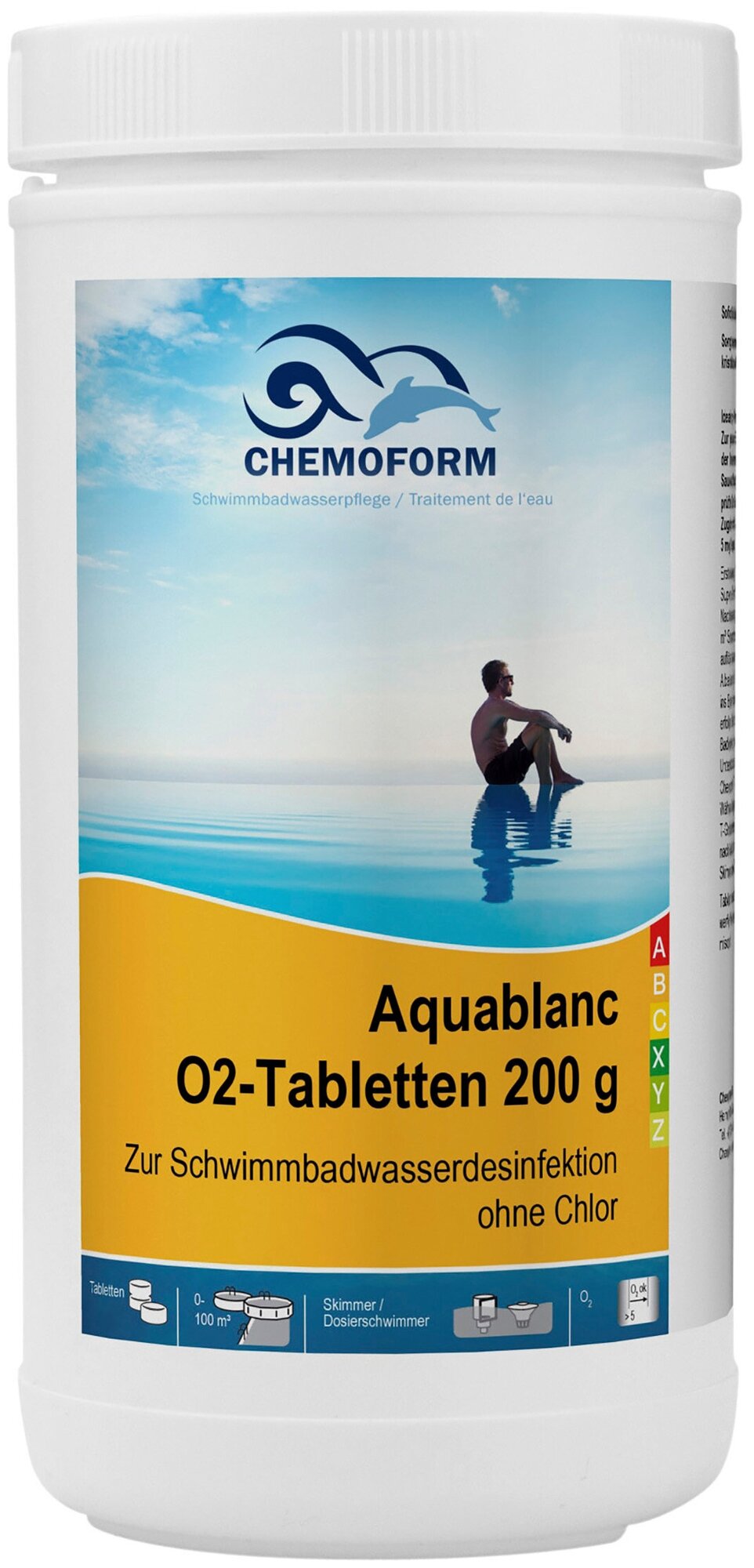 Аквабланк О2(активный кислород) в таблетках по 200г  1 кг0592001 Chemoform
