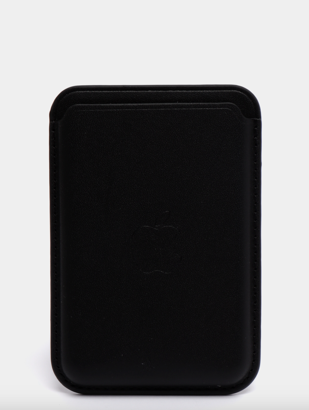 Чехол-бумажник черный картхолдер на iPhone с поддержкой MagSafe Leather Wallet