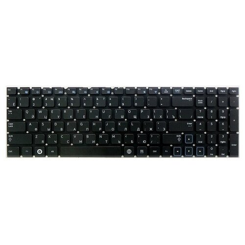Клавиатура для ноутбука Samsung NP300V5A NP300E5A NP300E5C NP305V5A NP300E5X Series Плоский Enter Черная без рамки PN 9 1120₽
