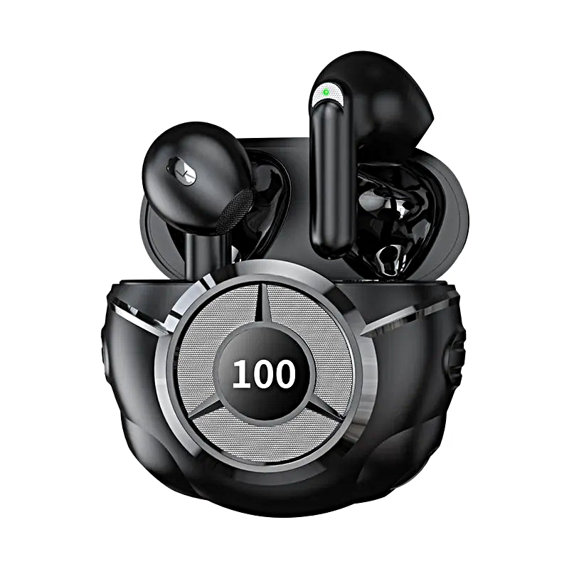 Беспроводные наушники TWS Q27 PRO EAR-BUDS, Cенсорные Bluetooth наушники для смартфона, Подсветка, Зарядный кейс, Черный