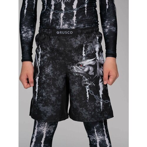 фото Шорты rusco sport, размер 6, черный