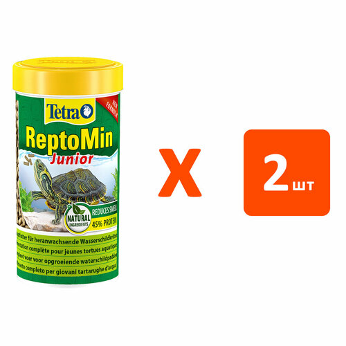 TETRA REPTOMIN JUNIOR корм-палочки для молодых водных черепах (250 мл х 2 шт) корм для молодых водных черепах tetra reptomin baby 100 мл