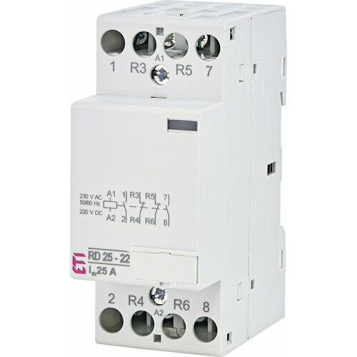 Контактор модульный RD 25-22, 230V, AC/DC, AC1, ETI 002464014