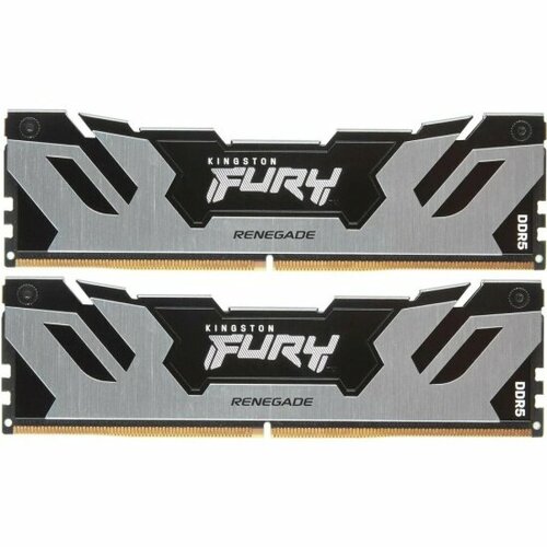 Оперативная память Kingston FURY Renegade Silver DDR 5 DIMM 32Gb 2x16Gb PC-54400 6800Mhz XMP CL36 14V KF568C36RSK2-32 23450₽