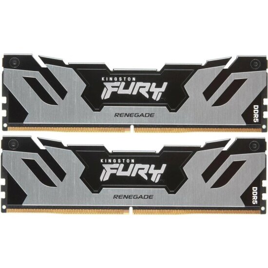 Оперативная память Kingston FURY Renegade Silver DDR 5 DIMM 32Gb (2x16Gb) PC-54400 6800Mhz XMP CL36 1.4V (KF568C36RSK2-32)