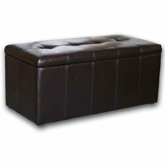 фото Банкетка DREAMBAG Лонг Коричневая ЭкоКожа