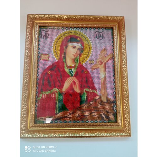 Икона вышитая бисером готовая работа 