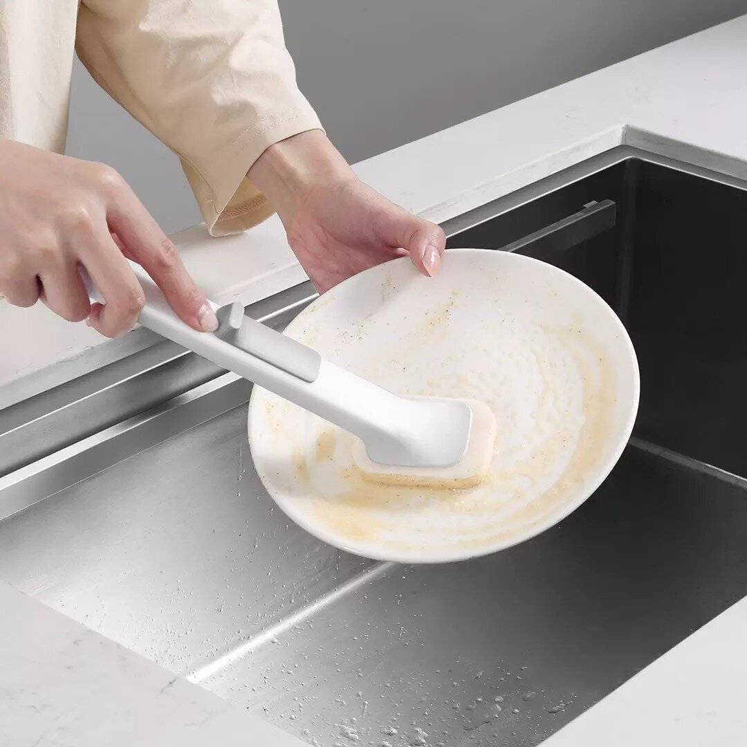 Миски И Подставки Xiaomi Губки для мытья посуды Xiaomi Blue Fish Disposable Pot Brush Set 30 шт.