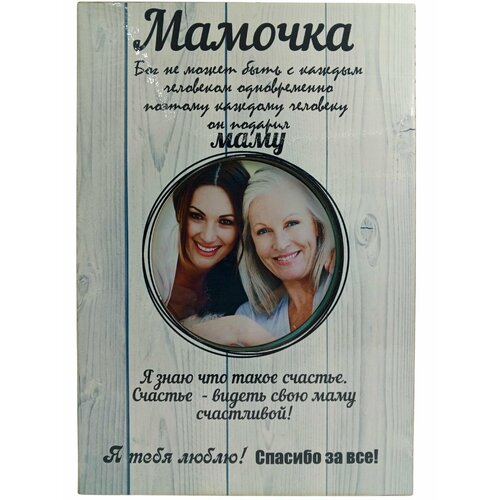 Фоторамка Мамочка постер с надписями в подарок маме