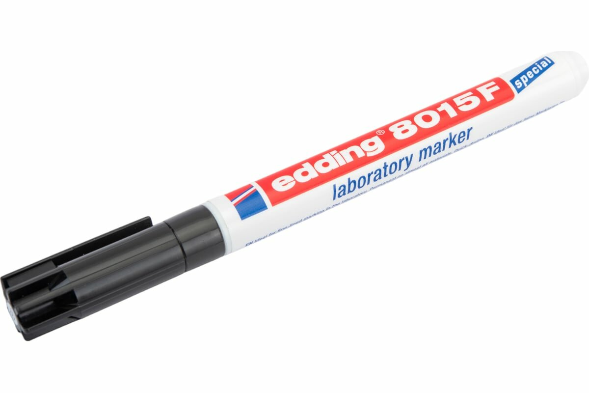 Edding Маркер лабораторный E-8015 F черный 0,75 мм перманент 600118