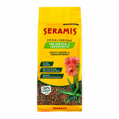 Гранулят для Кактусов и суккулентов Seramis, 7 л серебристый, желтый, разноцветный