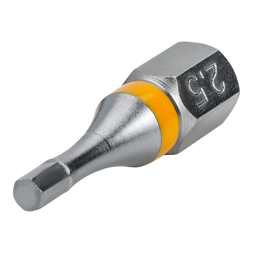 Бита с профилем HEXAGON шестигранник HEX 25 мм длина 25 мм хвостовик С63 мм торсионная MTE 3 шт 414₽