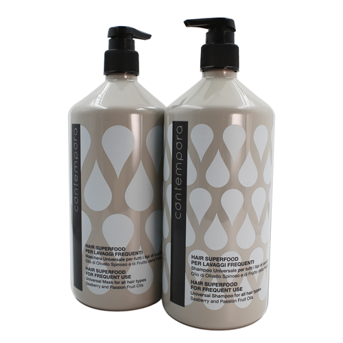 Набор для ухода за волосами универсальный Contempora Barex шампунь 1000 мл маска 1000 мл 3983₽
