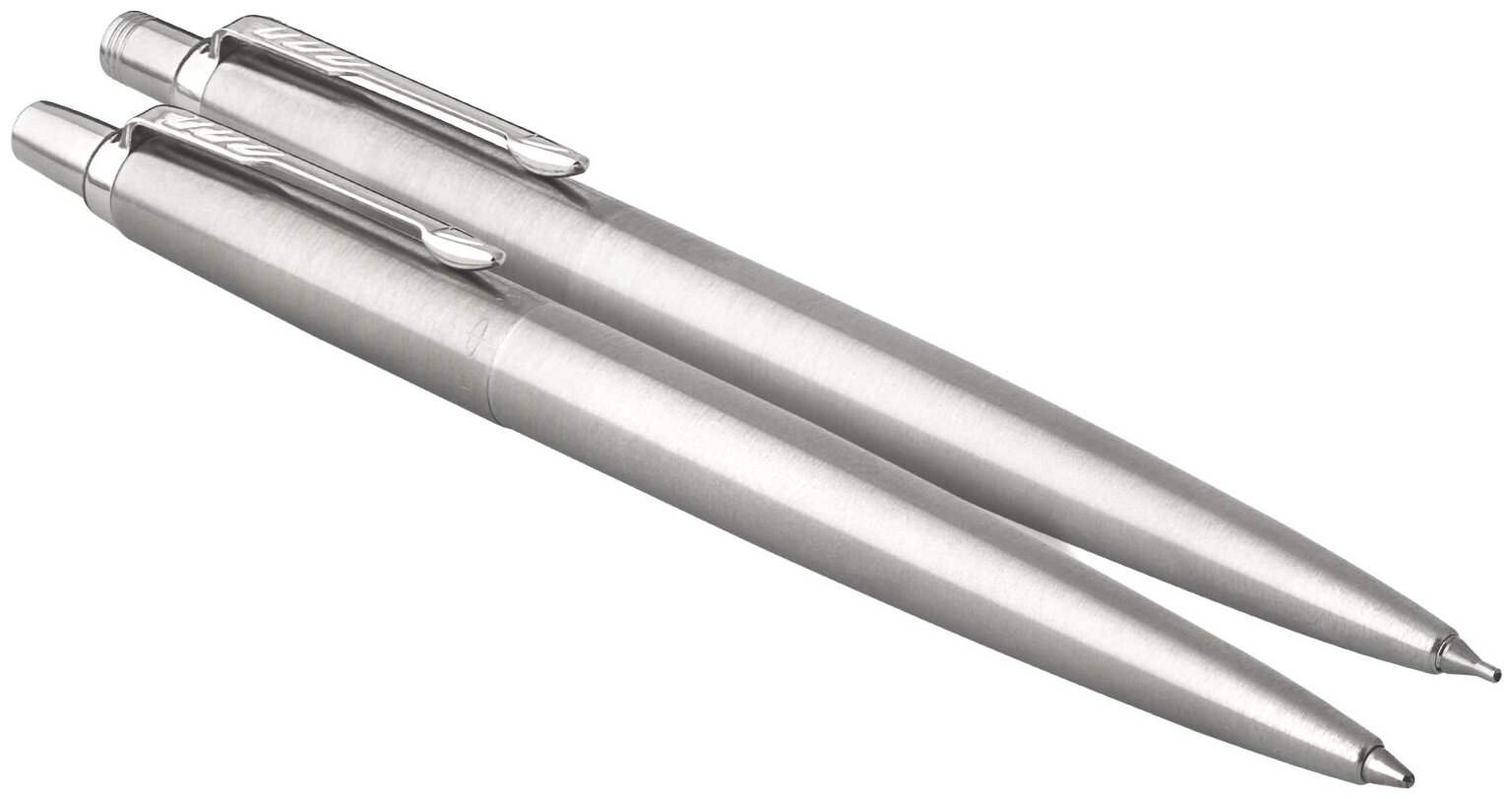 Подарочный набор Parker: Jotter Core Stainless Steel CT - ручка шариковая и карандаш 2093256 — фото 1