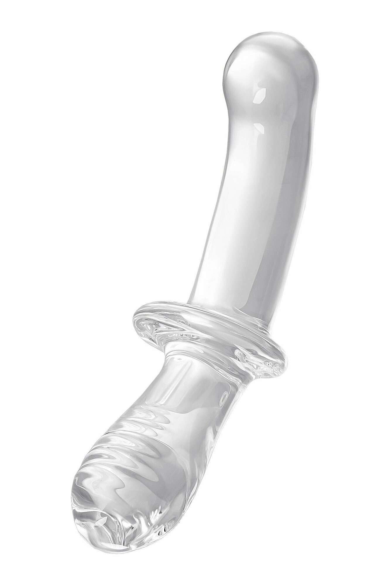 Прозрачный двусторонний стеклянный фаллоимитатор Satisfyer Double Crystal - 19,5 см, прозрачный