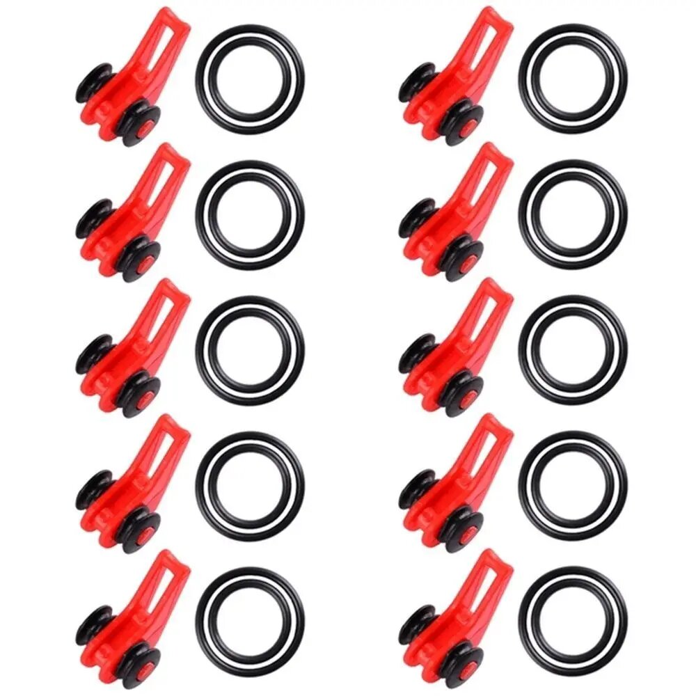 BLACKON держатели крючков для рыбалки 10 шт, red