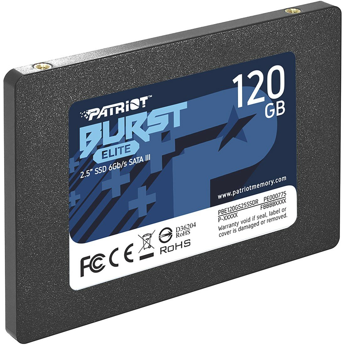 Накопитель SSD 2.5" SATA III 120 Гб Patriot Burst Elite (PBE120GS25SSDR) — фото 1