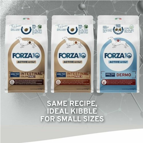 Forza10 Active Vet Diet Dermo Mini/Toy сухой корм для собак мелких пород с патологиями кожного покрова - 1,5 кг