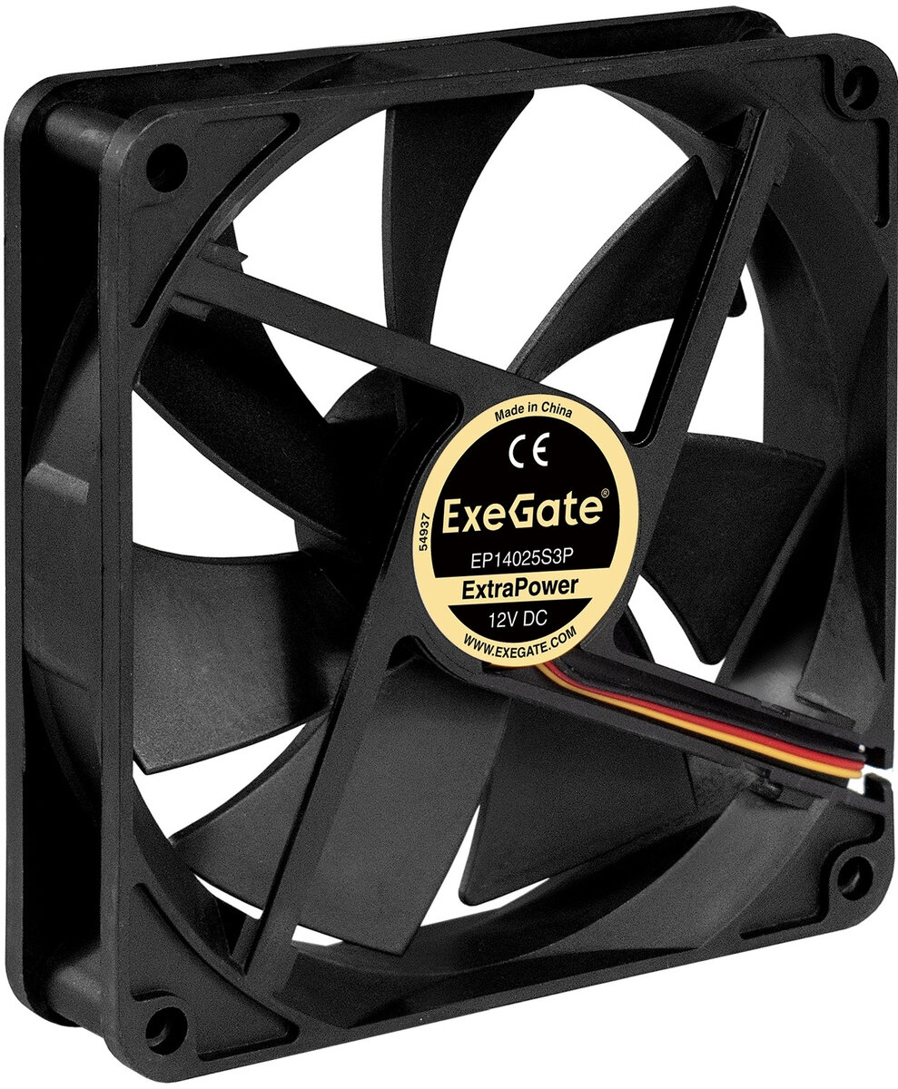 Exegate EX241638RUS Вентилятор для корпуса Exegate <14025M12S>/ , 1200 об./мин,3pin