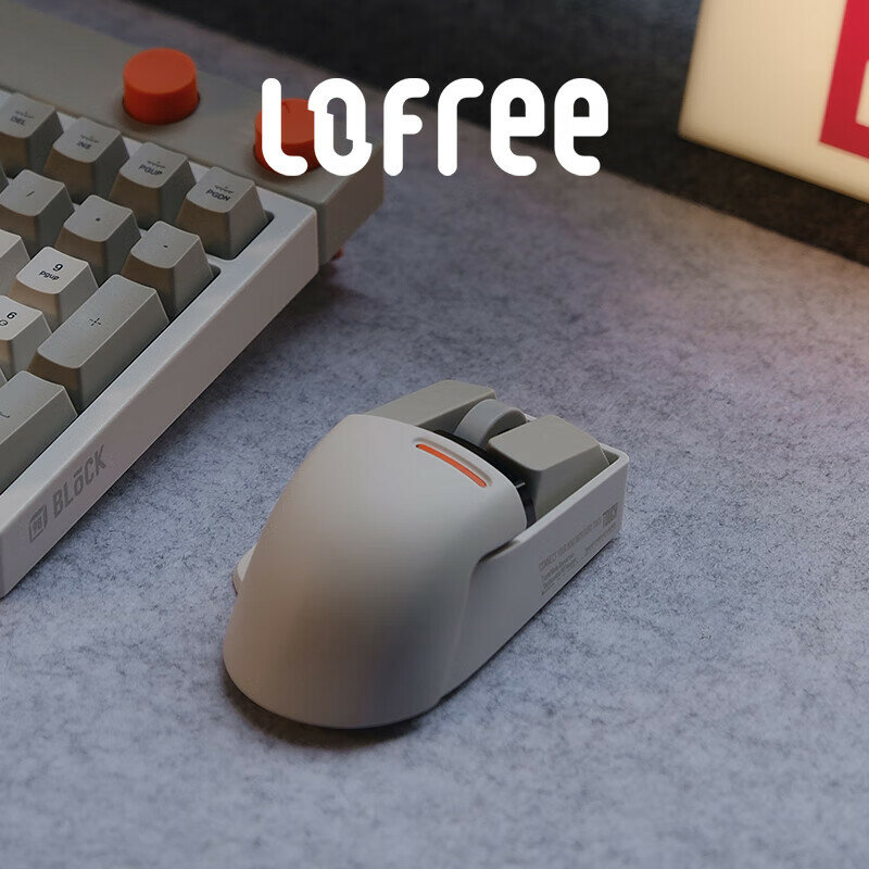 Компьютерная мышь LOFREE Wireless Three-Mode PBT Office with OLED Display, DPI, Vintage Gray — фото 1