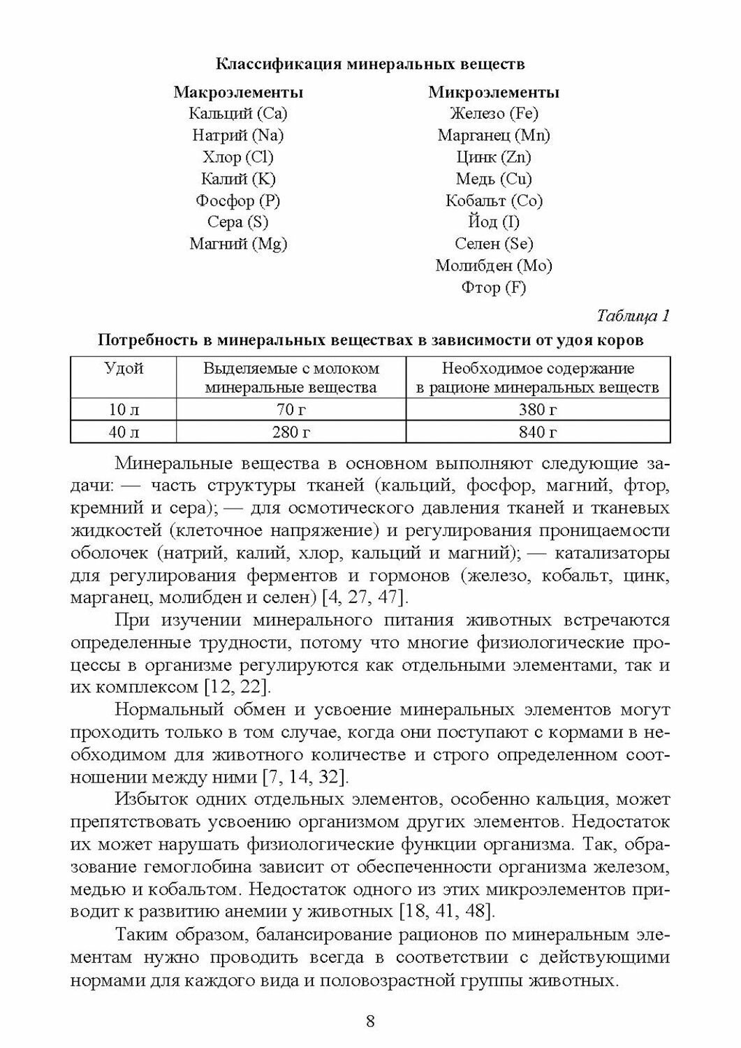 Изображение Минеральные вещества, витамины. Практическая значимость, применение в кормлении жвачных животных