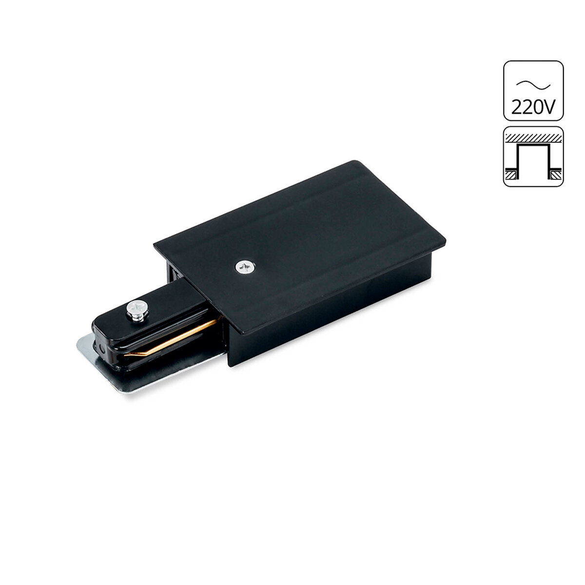 Коннектор для шинопровода Arte Lamp TRACK ACCESSORIES A160106 черный