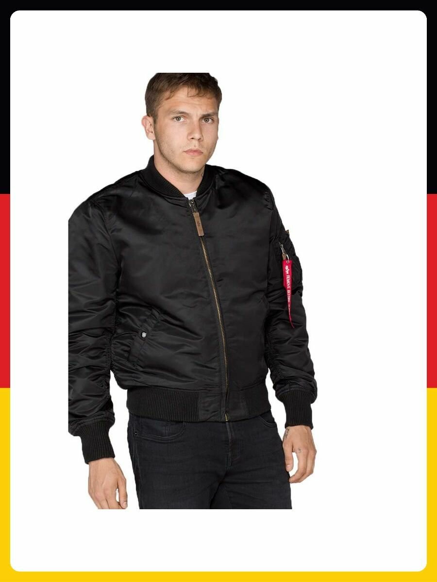 Бомбер ALPHA INDUSTRIES Базовая коллекция, размер L., черный