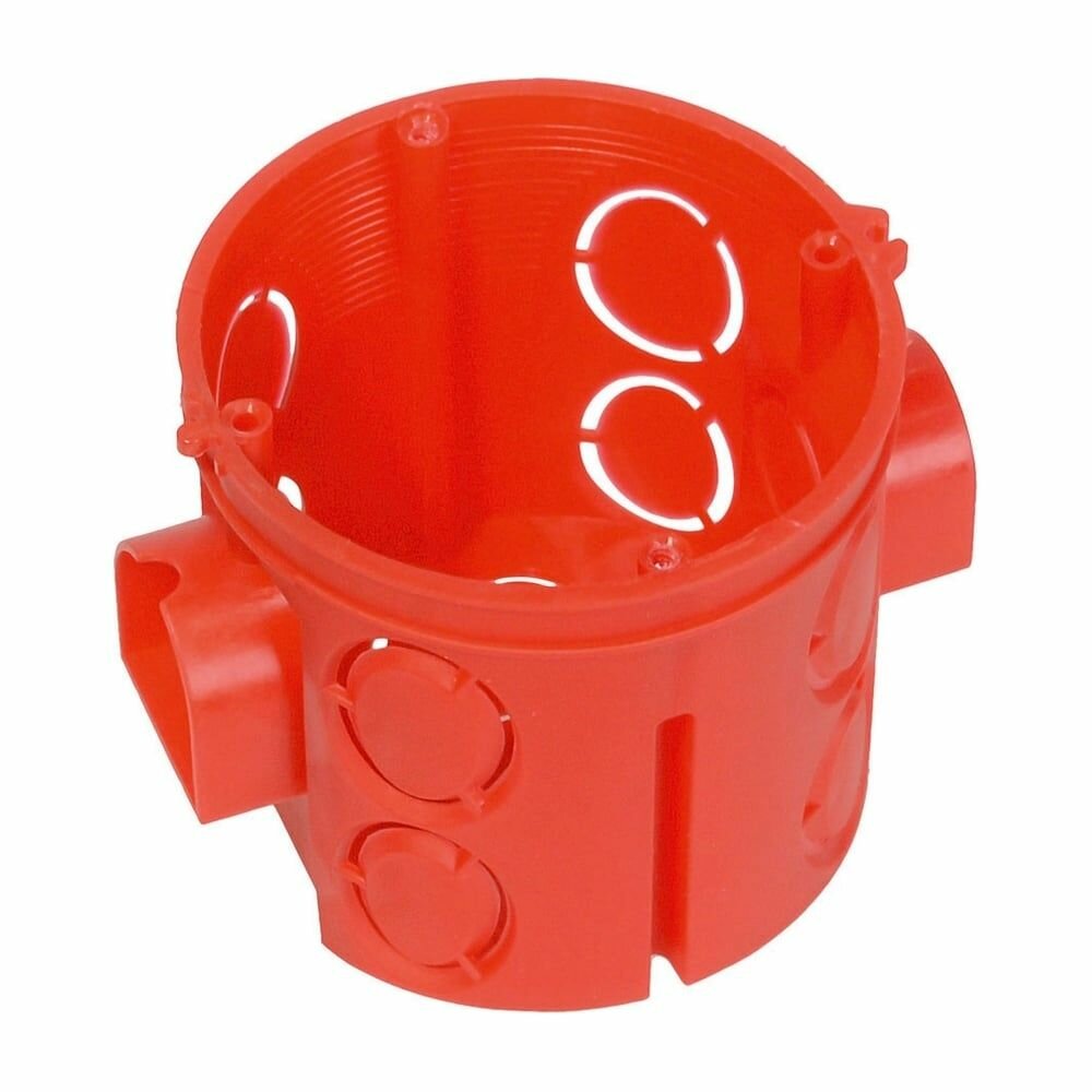 Коробка установочная СП углубленная 80-0510С безгалогенная (HF) 68х62 с саморезами Промрукав 80-0510С