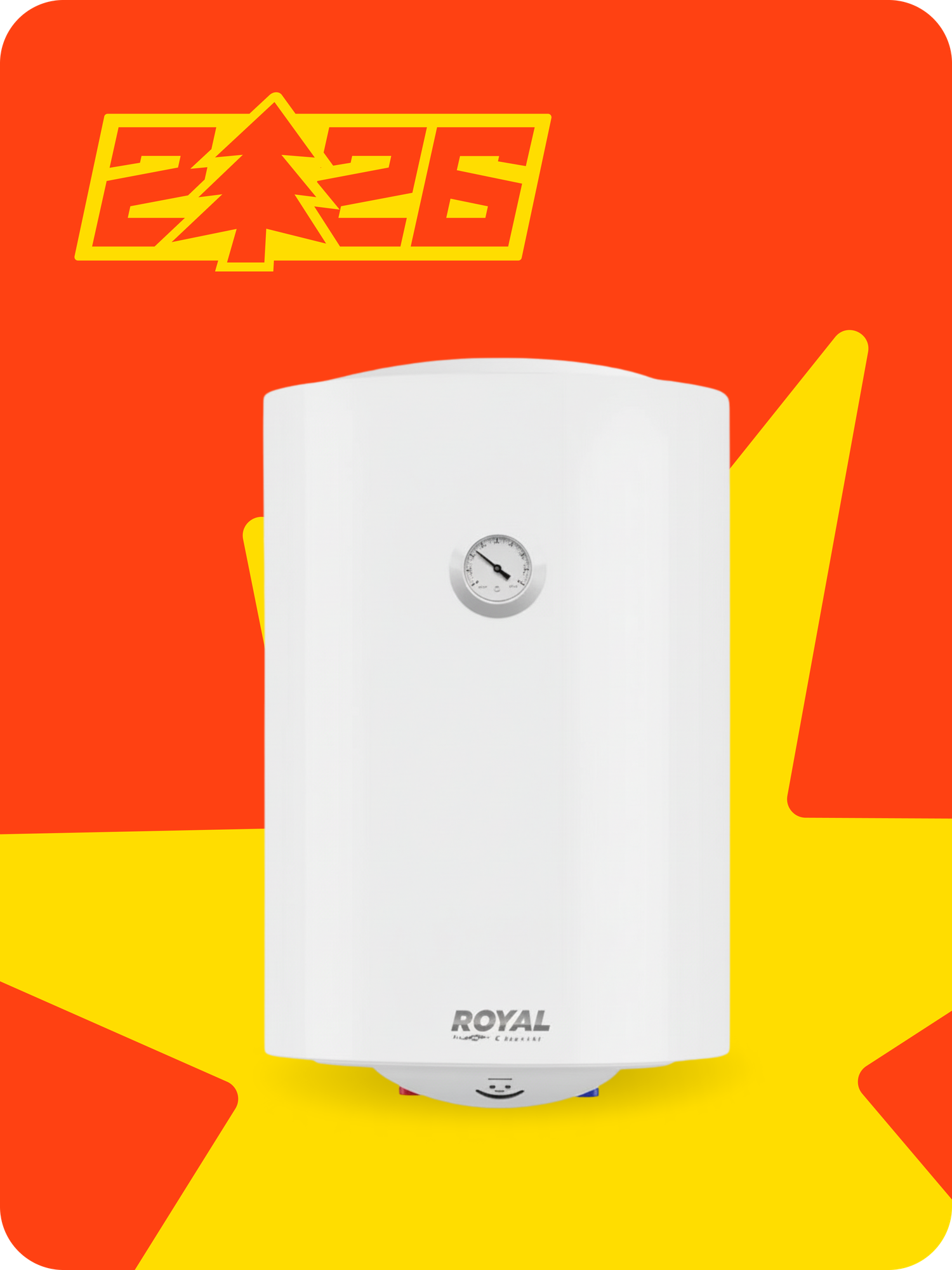 Водонагреватель электрический Royal Classic, мощность 1,5 кВт 30 л