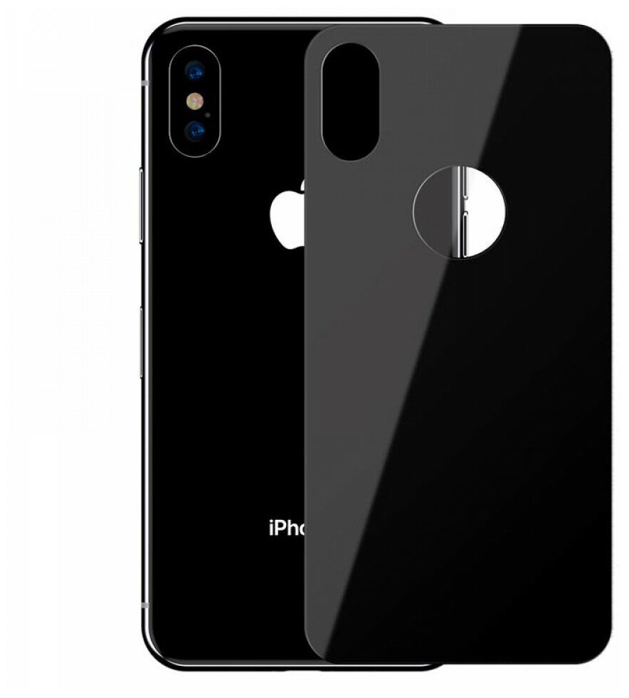 Защитное стекло Baseus (SGAPIPH65-BM01) для iPhone Xs Max (Black) - фото №3