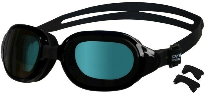 ONLYTOP Очки для плавания ONLYTOP, набор носовых перемычек, цвет чёрный