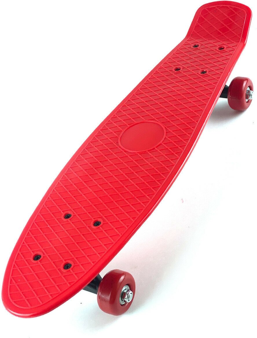 Скейт борд для детей и подростков 55*15 см / пенни борд для детей / лонгборд / skateboard / круизер красный