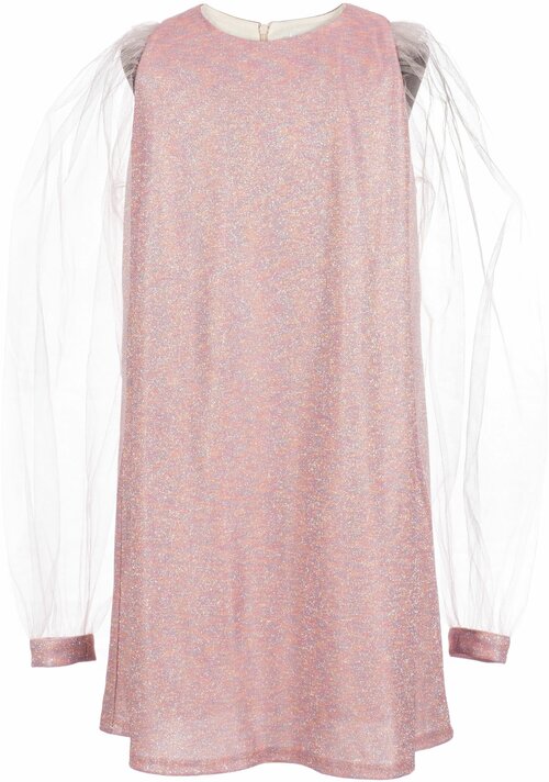 Платье Андерсен, трикотаж, нарядное, размер 158, розовый