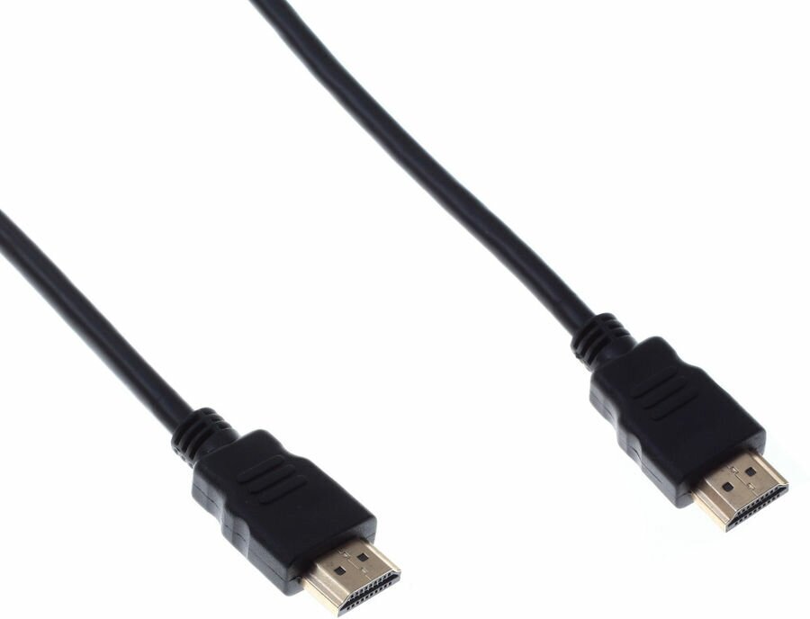 Кабель аудио-видео Buro HDM 1.4, HDMI (m) - HDMI (m) , ver 1.4, 1.8м, GOLD, черный [bhp ret hdmi18]