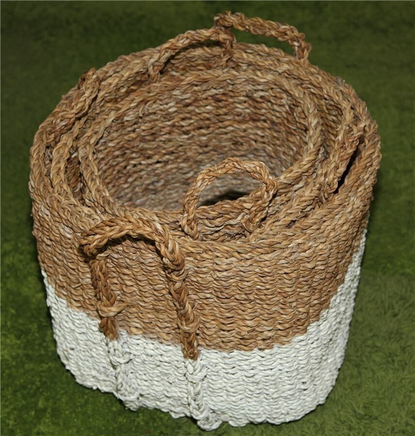 Набор плетеных корзин BDH-164 (3шт) - фотография № 2