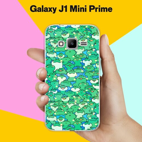 Силиконовый чехол на Samsung Galaxy J1 Mini Prime Лягушки / для Самсунг Галакси Джей 1 Мини Прайм пластиковый чехол зима 1 на samsung galaxy s4 mini самсунг галакси с 4 мини