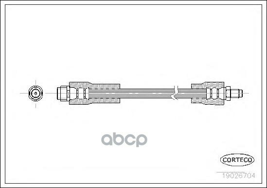 Тормозной Шланг Передний (280Mm) Corteco арт. 19026704