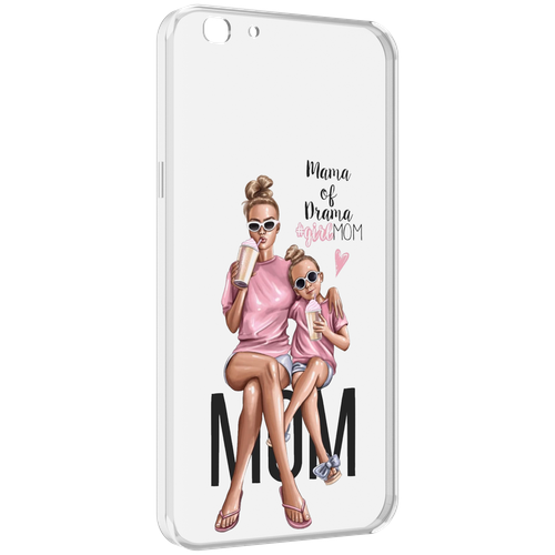 Чехол MyPads Мама-мечты женский для Oppo A77 / F3 (2017 год) задняя-панель-накладка-бампер