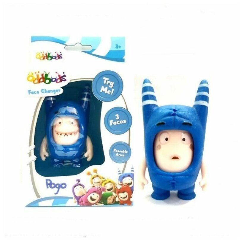 Фигурка Пого (Чуддики) меняющиеся эмоции 8,5 см Oddbods POGO Face Changer AF8501P