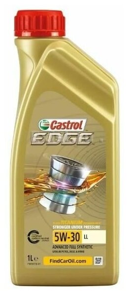 Масло Edge 5W-30 Ll 1Л C3 Mb 229.31/229.51 Porsche C30 Vw 504.00/507.00 (Новая Упаковка) Castrol арт. 15E684