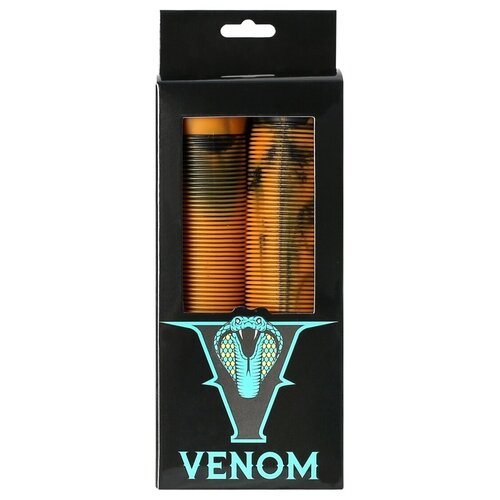 фото Грипсы для трюкового самоката venom черно-оранжевые