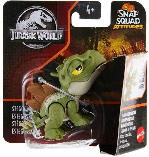 Фигурка Jurassic World Сбежавшие динозаврики Snap Squad Стегозавр GXW58/GXW60