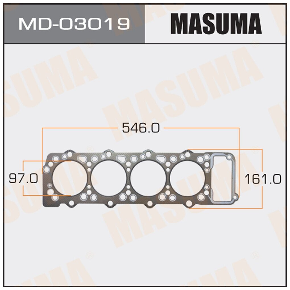 Прокладка Головки Блока Masuma 4M40 (1/10) Masuma арт. MD03019