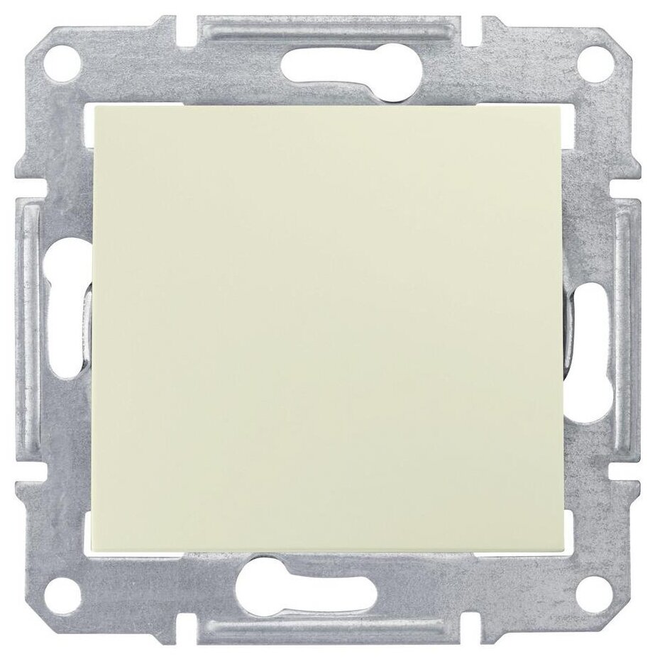 Sedna SDN0100347 Выключатель одноклавишный (10 А, под рамку, скрытая установка, IP44, бежевый) Schneider Electric - фото №3
