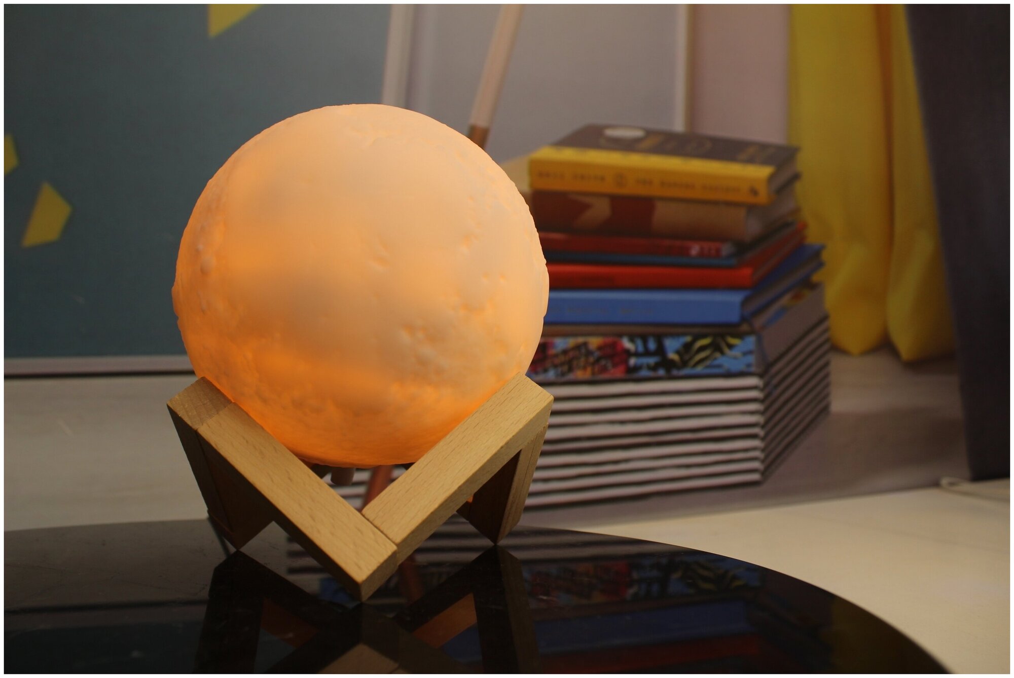 Ночник светодиодный Gauss Луна 3D, с пультом, регулируемый свет, 15 см - фотография № 10