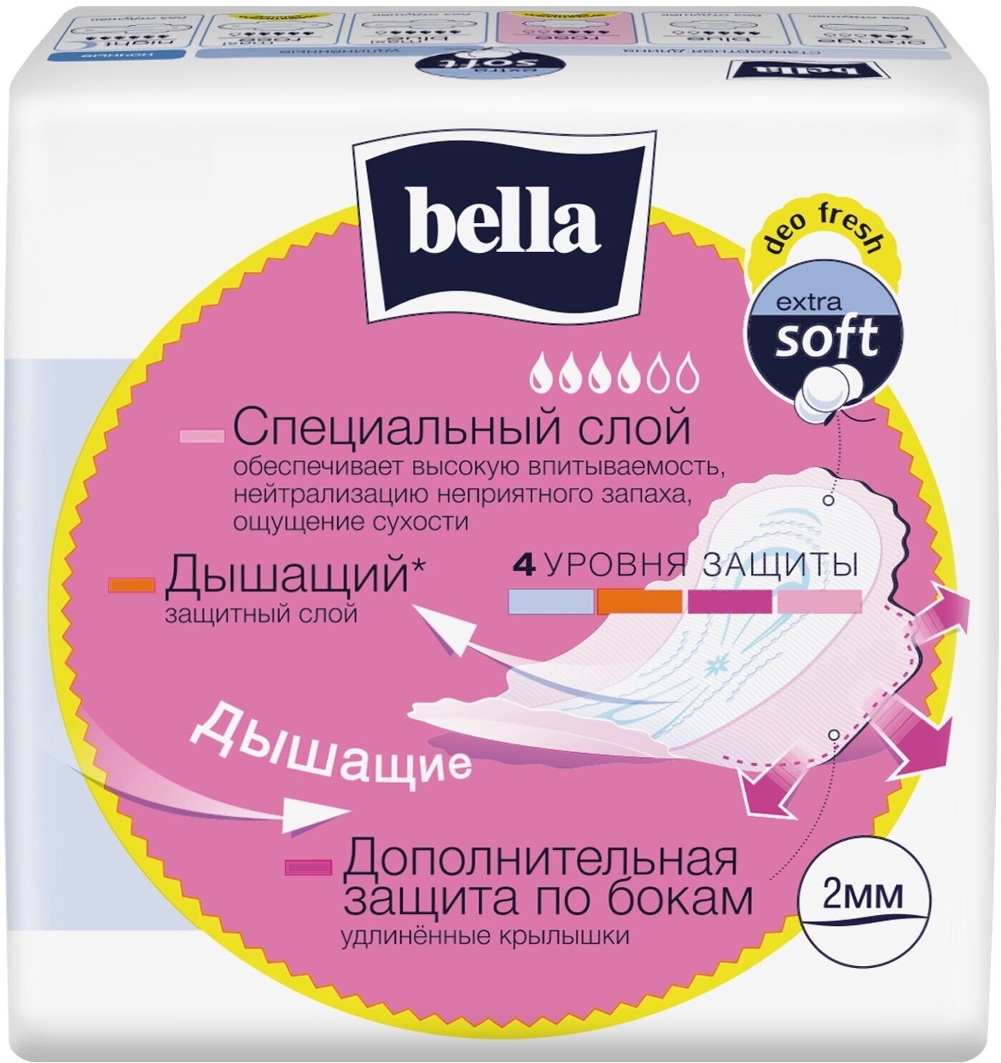 Гигиенические прокладки Bella Perfecta Ultra Rose deo fresh, 10+10 шт. - фото №2